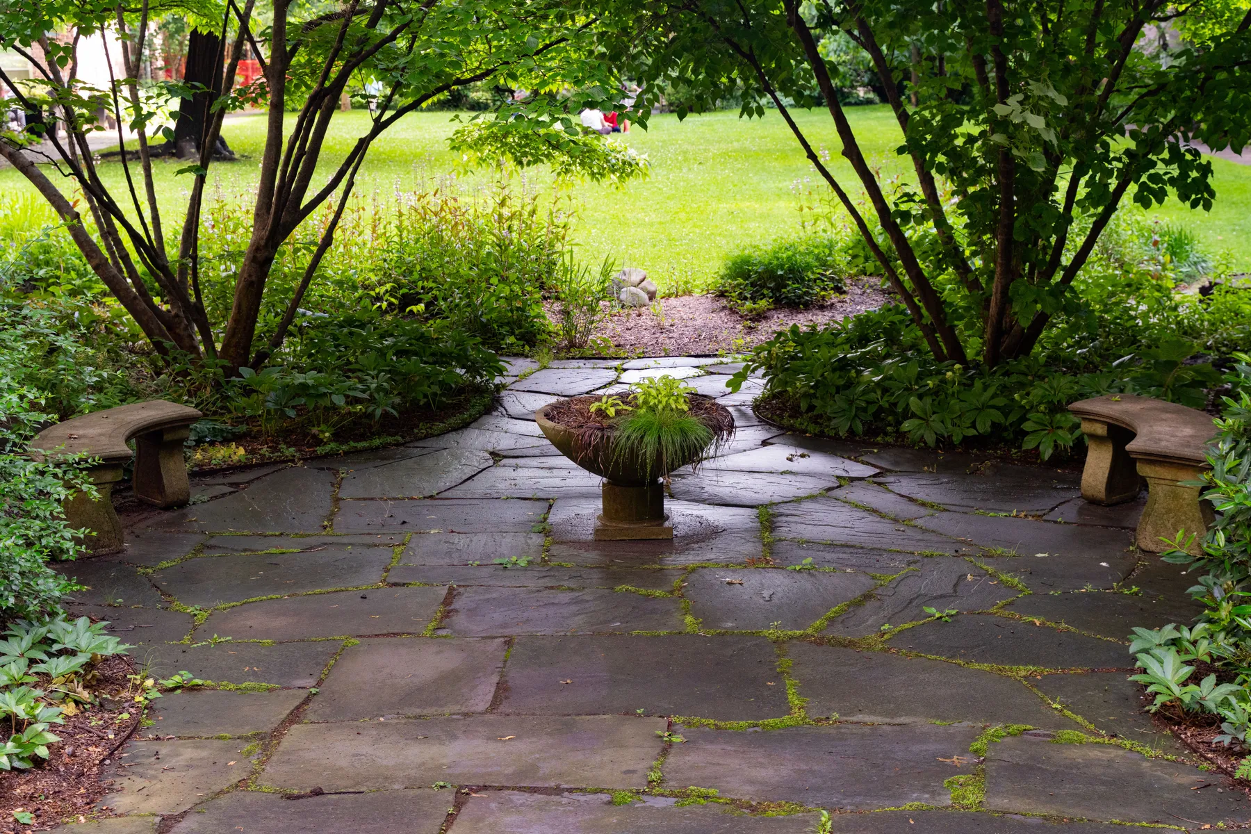 Natural stone patio project