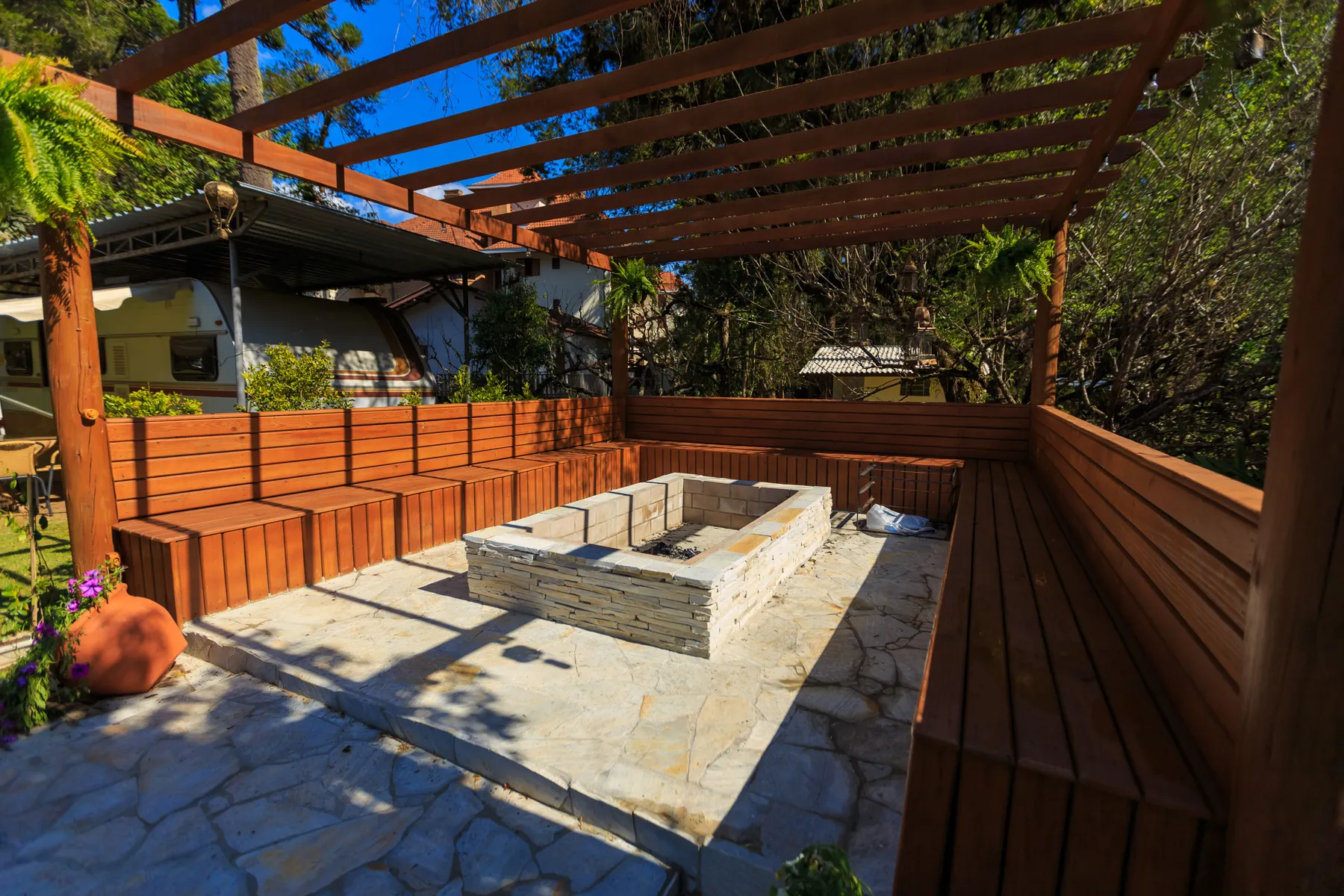 Yard after landscaping
